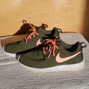Nike green and pink sneakers